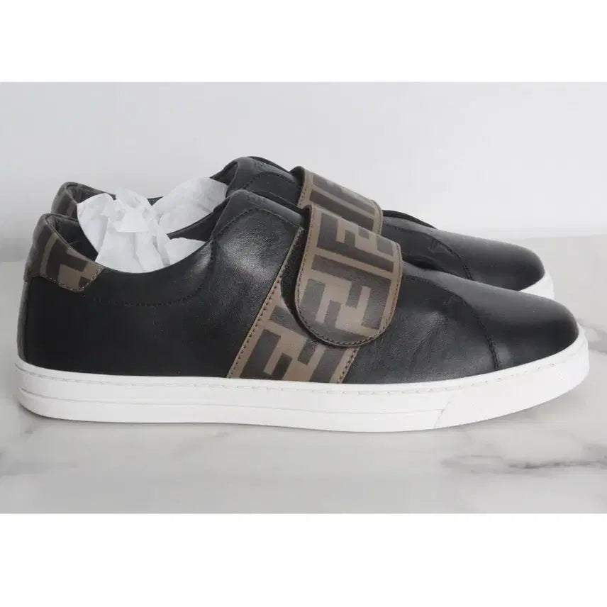 [BUNJANG] Fendi FF Logo Banding Sneakers Black / 펜디 FF로고 밴딩 스니커즈 블랙 38(250)