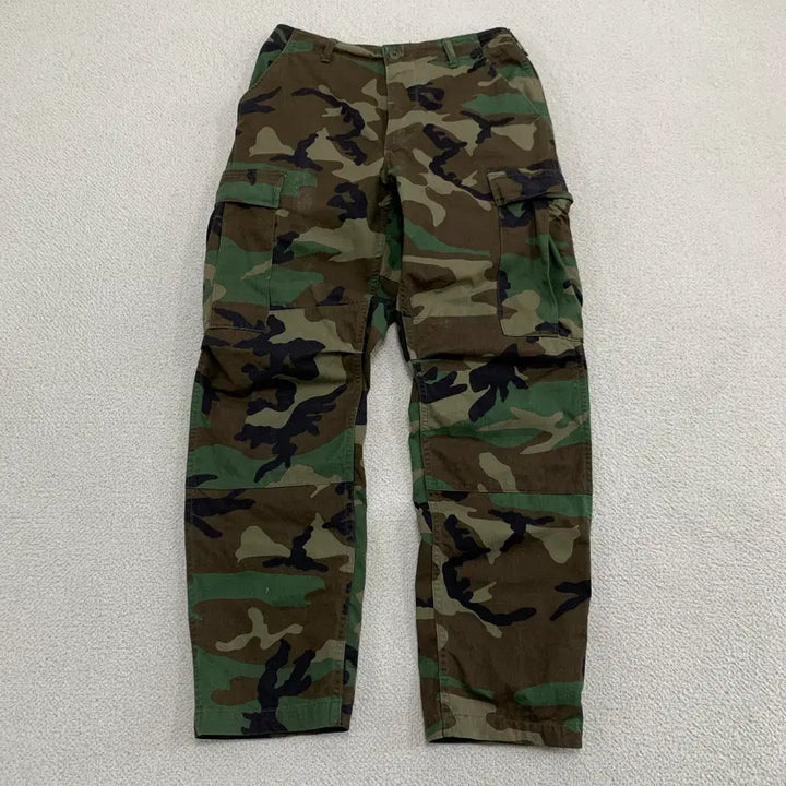 [BUNJANG] US Military Woodland Cargo Pants (Size S) / [S]미군 우드랜드 카고바지 (A4-32-139)