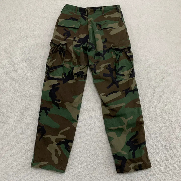 [BUNJANG] US Military Woodland Cargo Pants (Size S) / [S]미군 우드랜드 카고바지 (A4-32-139)