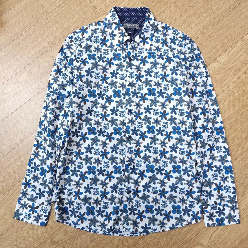 [BUNJANG] Spao Floral Pattern Long Sleeve Shirt / 스파오 플라워 패턴 긴팔 셔츠 95