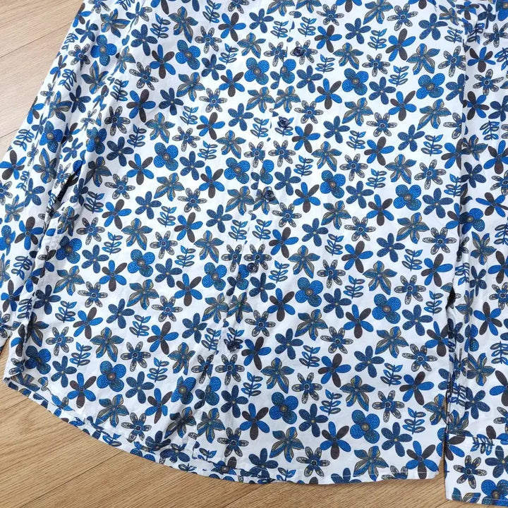 [BUNJANG] Spao Floral Pattern Long Sleeve Shirt / 스파오 플라워 패턴 긴팔 셔츠 95