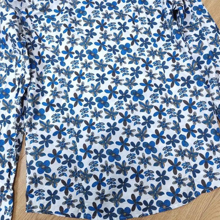 [BUNJANG] Spao Floral Pattern Long Sleeve Shirt / 스파오 플라워 패턴 긴팔 셔츠 95