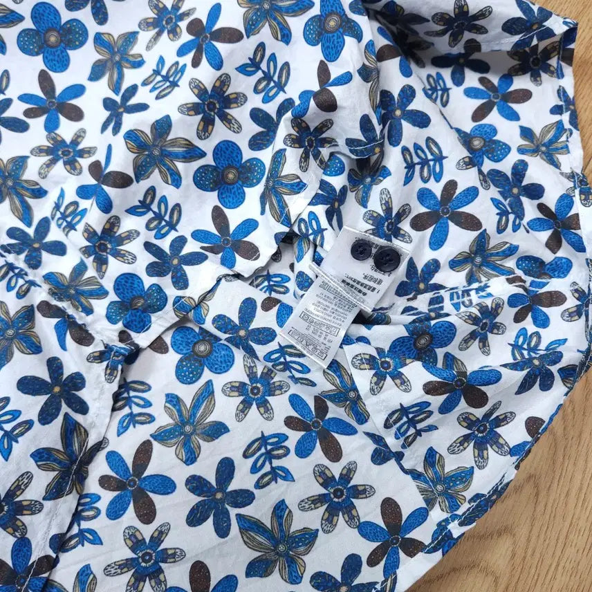 [BUNJANG] Spao Floral Pattern Long Sleeve Shirt / 스파오 플라워 패턴 긴팔 셔츠 95