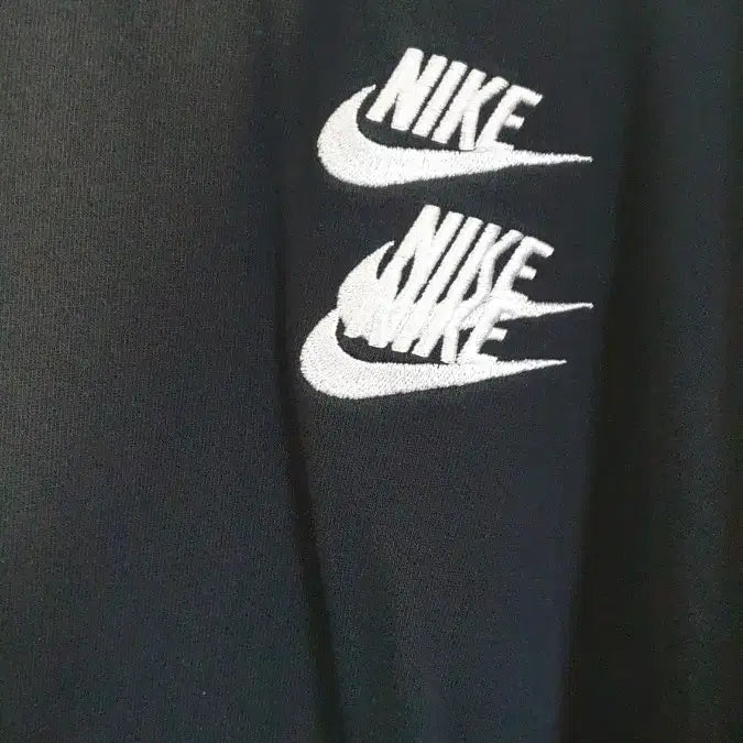 [BUNJANG] Nike Double Logo Black Short Sleeve T-shirt / 나이키 더블로고 블랙 반팔 티셔츠