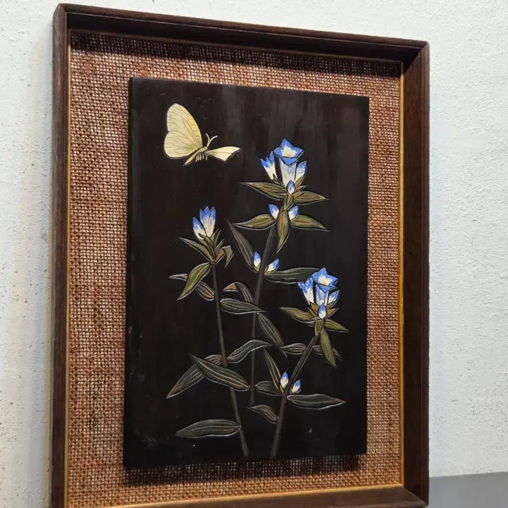 [BUNJANG] Japanese Wooden Carved Frame / 일본 목각 액자.71년