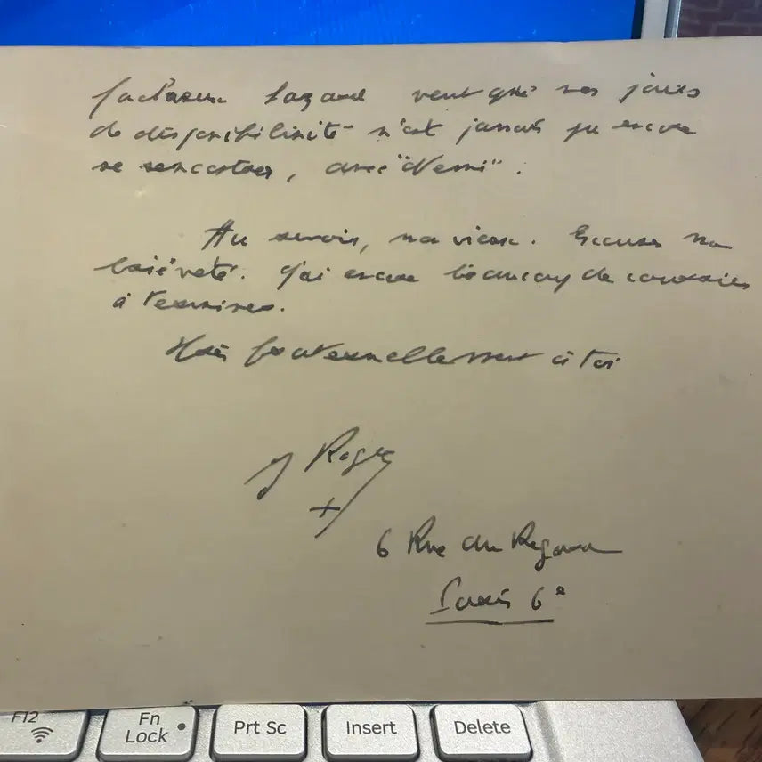 [BUNJANG] 1952 Jean Roger Handwritten Letter Set / 1952년 - 장 로제 신부 - 한국 전쟁터로 향하는 사제의 마지막 인사