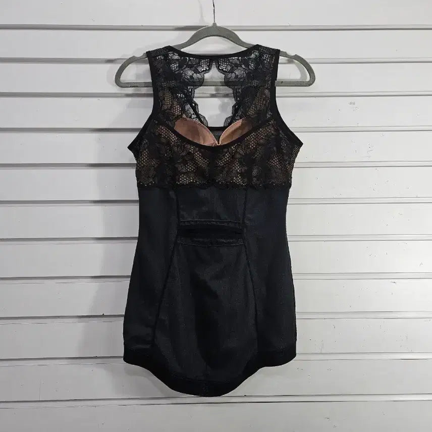 [BUNJANG] JMS Black and Brown Lace Bra Running Top / jms 블랙  브라운무늬 레이스포인트 브라런닝 80A/보물찾기천사