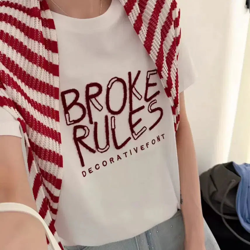 [BUNJANG] Unbranded Lace Scarf T-shirt / ㅇㅇ