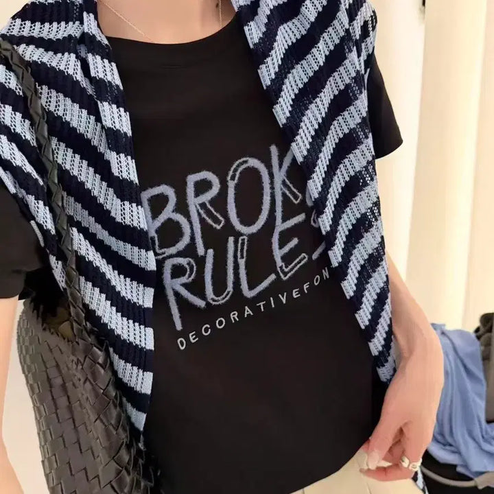 [BUNJANG] Unbranded Lace Scarf T-shirt / ㅇㅇ