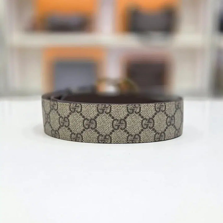 [BUNJANG] Gucci GG Marmont Double Buckle Belt / 구찌 gg 마몽 더블 금장 버클 벨트 새상품 400593