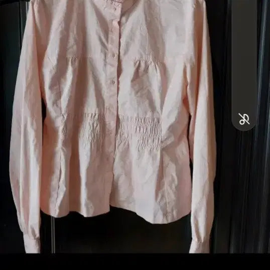 [BUNJANG] Pink Blouse Shirt for Women / 여성 연핑크색 면 블라우스