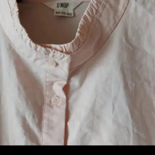 [BUNJANG] Pink Blouse Shirt for Women / 여성 연핑크색 면 블라우스