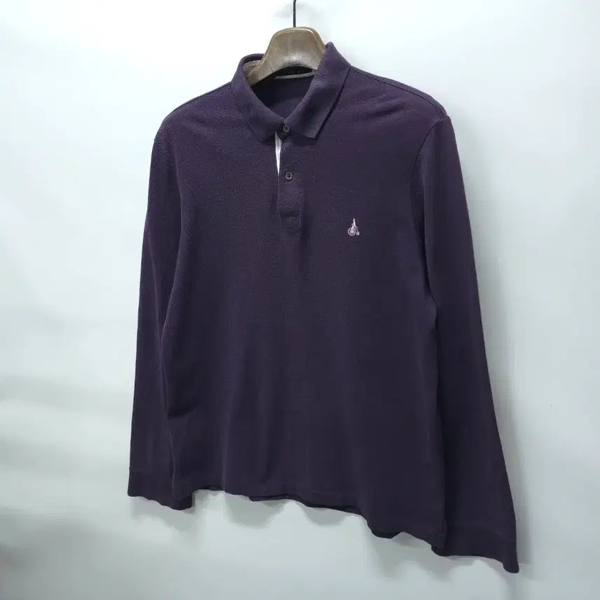 [SOLD OUT] 빈폴 남성 긴팔 카라 티셔츠 (짙은 퍼플 / 사이즈 110)