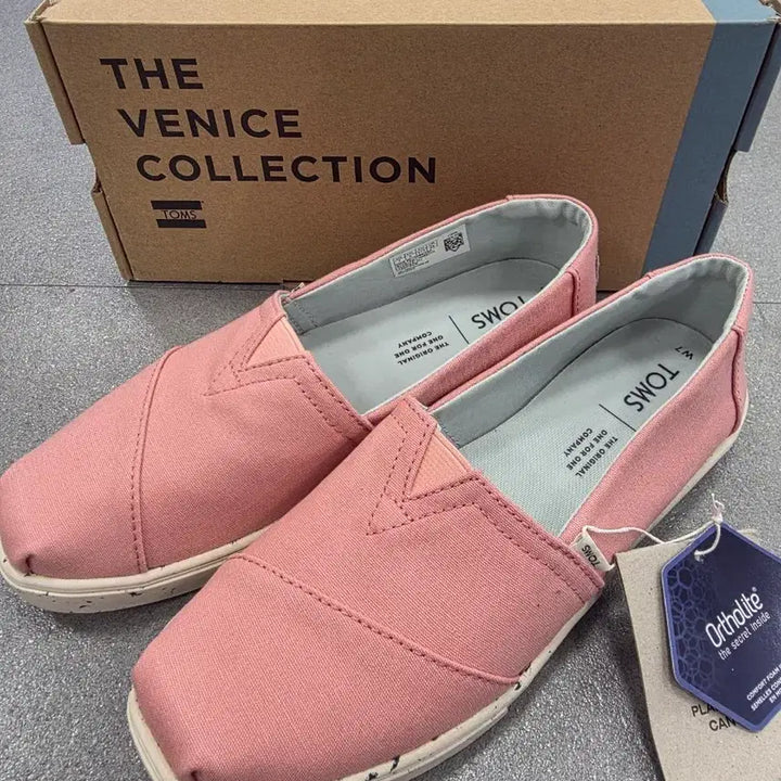 [BUNJANG] TOMS Venice Collection Pink Slip-ons / 탐스 베니스 컬렉션 핑크 슬립온 새상품 (250)