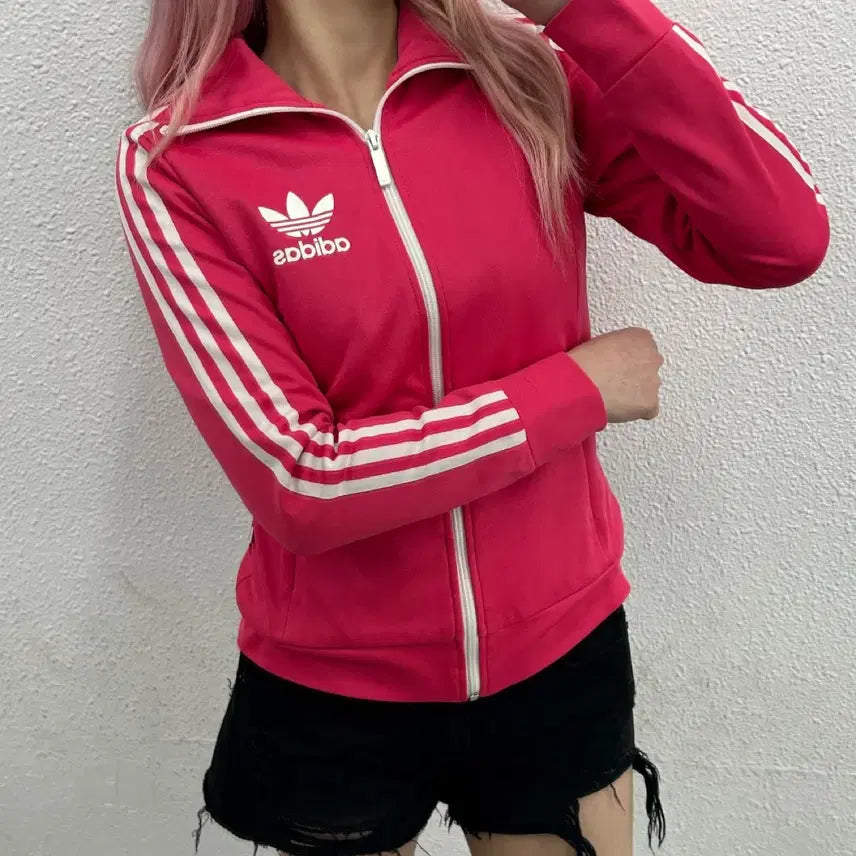 [BUNJANG] Adidas Europa White Line Pink Track Top (Size 90) / 아디다스 유로파 화이트라인 핑크 트랙탑 90