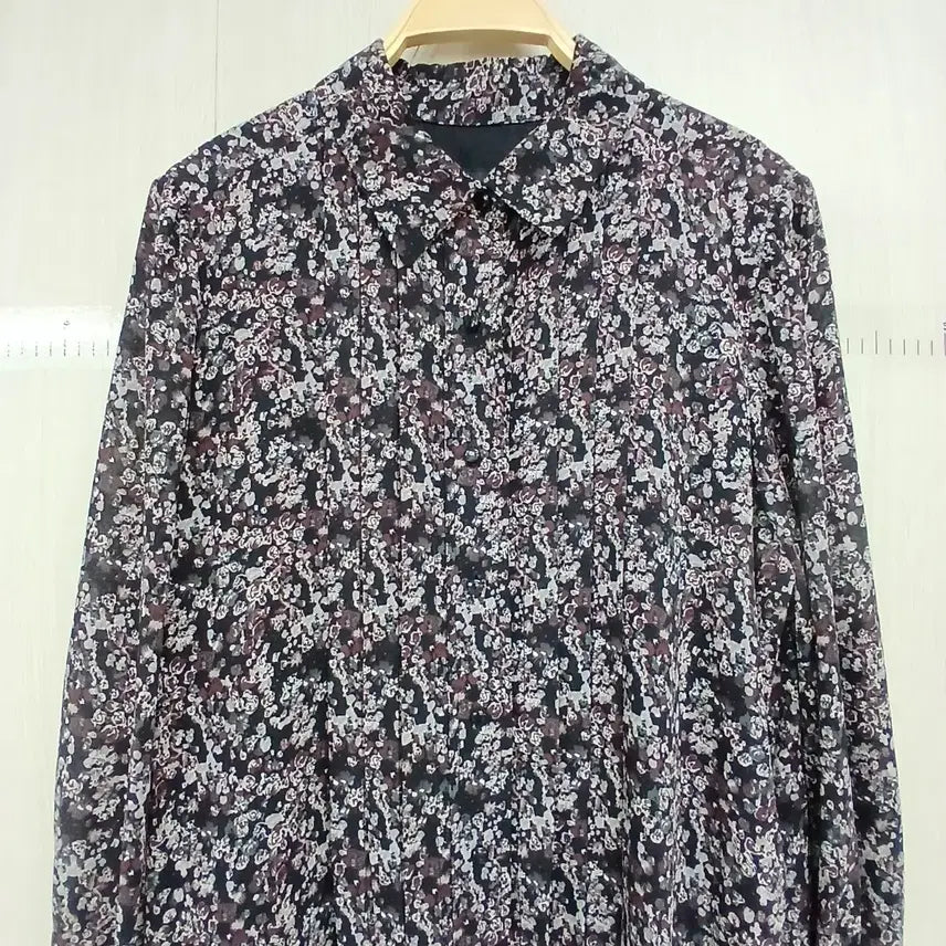 [BUNJANG] JONES NEWYORK Floral Long Chiffon Dress / JONES NEWYORK 플라워 롱 원피스 잔꽃무늬 쉬폰 원피스