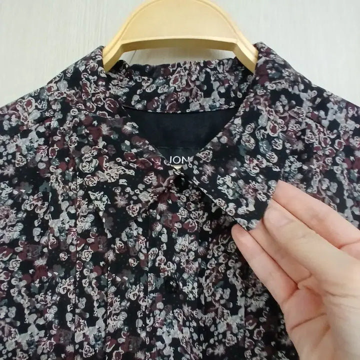 [BUNJANG] JONES NEWYORK Floral Long Chiffon Dress / JONES NEWYORK 플라워 롱 원피스 잔꽃무늬 쉬폰 원피스