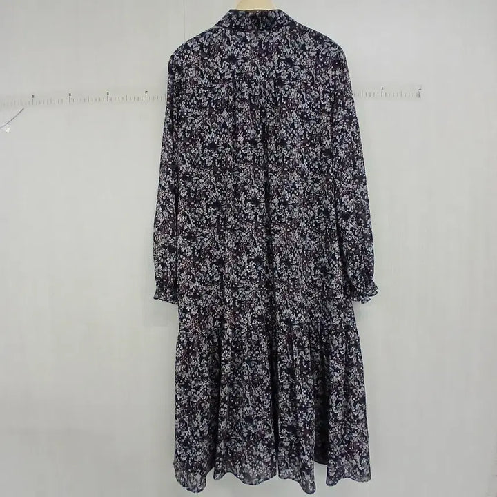 [BUNJANG] JONES NEWYORK Floral Long Chiffon Dress / JONES NEWYORK 플라워 롱 원피스 잔꽃무늬 쉬폰 원피스