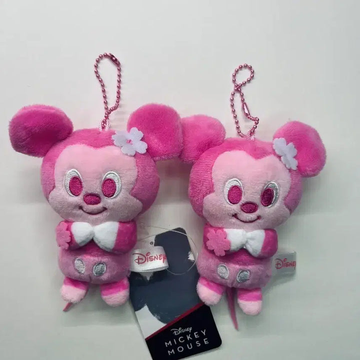[BUNJANG] Disney Mickey Mouse Pink Doll Keychain / 디즈니 미키마우스 핑크 인형 키링 새상품