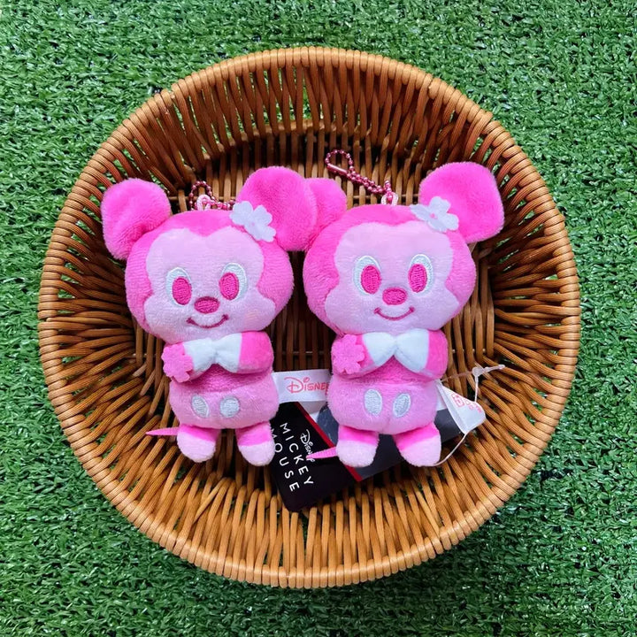 [BUNJANG] Disney Mickey Mouse Pink Doll Keychain / 디즈니 미키마우스 핑크 인형 키링 새상품