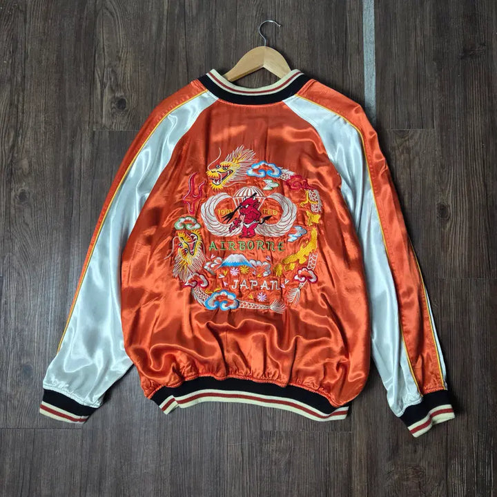 [BUNJANG] Ted Company Reversible Embroidered Sukajan Jacket / [Ted Company] 테드컴퍼니 리버시블 자수 스카쟌 자켓