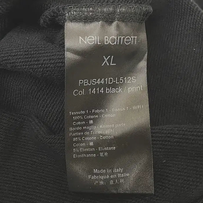 [BUNJANG] Neil Barrett Long Sleeve Sweatshirt / 닐바렛 긴팔 맨투맨 티셔츠 100
