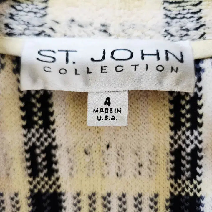 [BUNJANG] Senzon Blue Label Tweed Zip-Up Jacket / 센존 컬렉션 여름 트위드 자켓 MADE IN USA 프린지 디테일