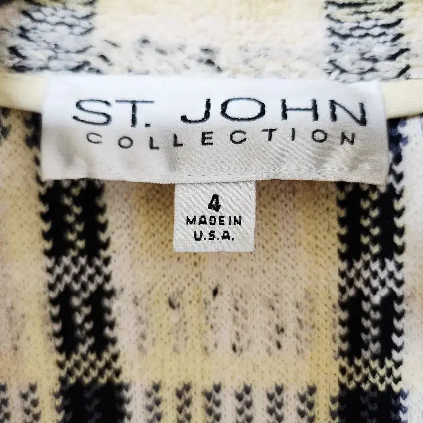 [BUNJANG] Senzon Blue Label Tweed Zip-Up Jacket / 센존 컬렉션 여름 트위드 자켓 MADE IN USA 프린지 디테일