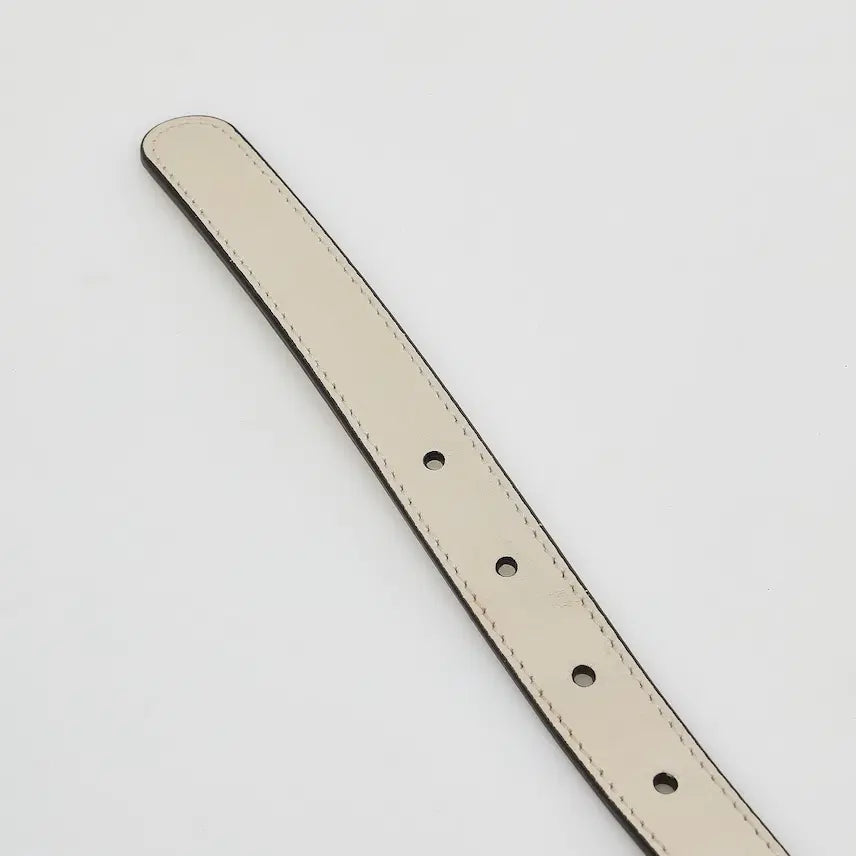 [BUNJANG] Gucci GG Marmont Belt Ivory Leather / 구찌 GG 마몽 벨트