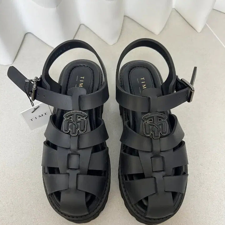 [BUNJANG] TIME Platform Sandals / 타임 키높이 샌들
