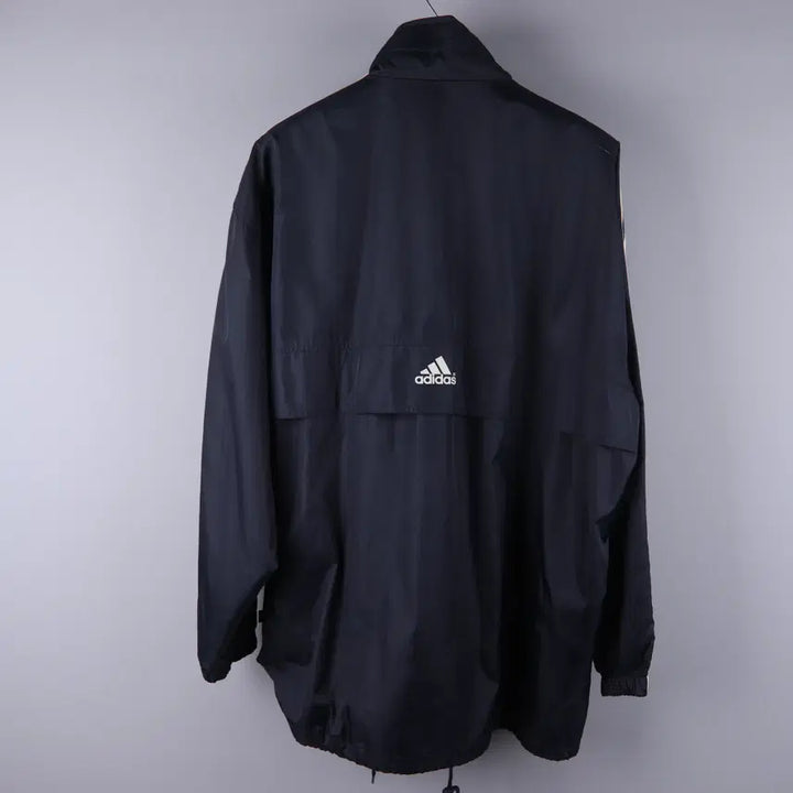 [BUNJANG] Adidas Old School Windbreaker Jacket Navy (105) / 아디다스 올드스쿨 바람막이 자켓 네이비 (105)
