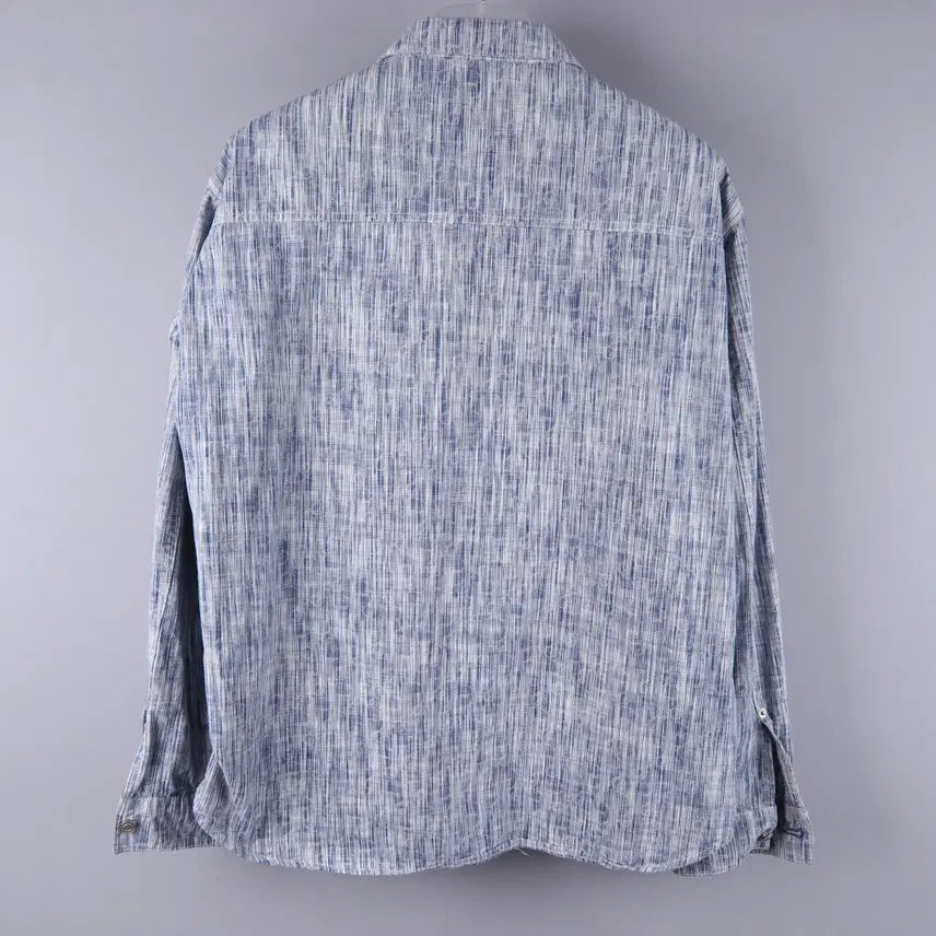 [SOLD OUT] 빈티지 스트라이프 셔츠 자켓 (L)