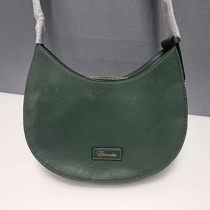 [BUNJANG] Leather Half Moon Shoulder Bag / 새상품 소가죽 하프문 숄더백 ㅡ0320