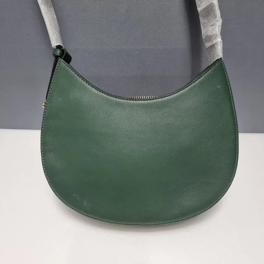 [BUNJANG] Leather Half Moon Shoulder Bag / 새상품 소가죽 하프문 숄더백 ㅡ0320