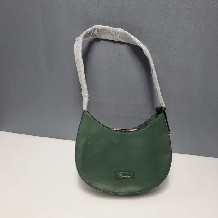 [BUNJANG] Leather Half Moon Shoulder Bag / 새상품 소가죽 하프문 숄더백 ㅡ0320