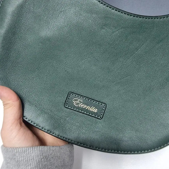 [BUNJANG] Leather Half Moon Shoulder Bag / 새상품 소가죽 하프문 숄더백 ㅡ0320