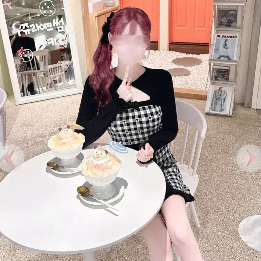 [BUNJANG] HONEY MEW Black Back Ribbon Dress / 급처)HONEY MEW 허니뮤 백 리본 원피스 일브 스나계 일녀룩