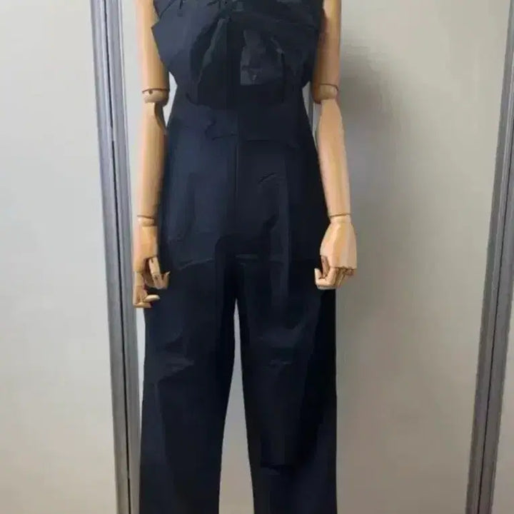 [BUNJANG] Ribbon Jumpsuit Navy / 리본 점프수트 네이비 미사용
