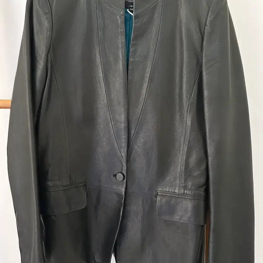 [BUNJANG] ROBO Black Leather Jacket Size 55 / ROBO 블랙 가죽 자켓(사이즈55)
