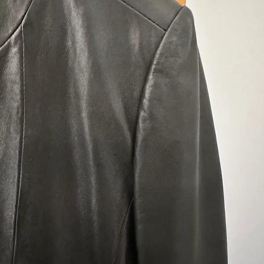 [BUNJANG] ROBO Black Leather Jacket Size 55 / ROBO 블랙 가죽 자켓(사이즈55)