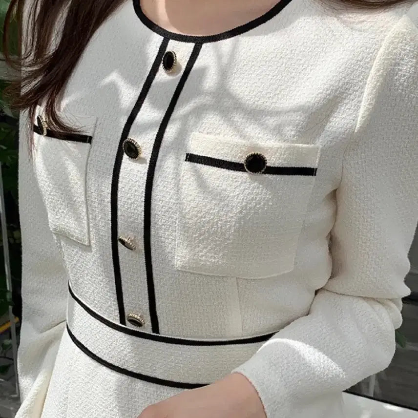 [SOLD OUT] 아뜨랑스 트위드 원피스 s