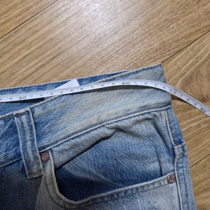 [BUNJANG] Washed Denim Jeans 33-34 / 데미지 워싱 청바지 데님 팬츠 33-34사이즈