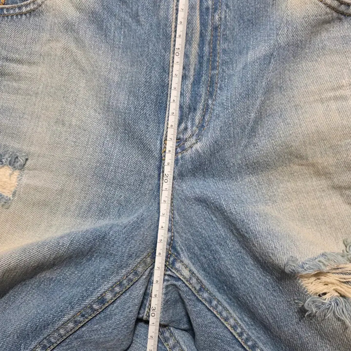 [BUNJANG] Washed Denim Jeans 33-34 / 데미지 워싱 청바지 데님 팬츠 33-34사이즈