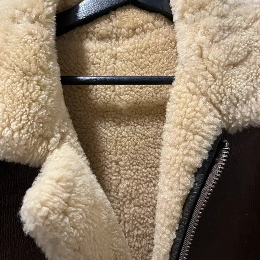 [BUNJANG] B-3 Bomber Sheepskin Leather Jacket / B-3 항공 무스탕 M사이즈