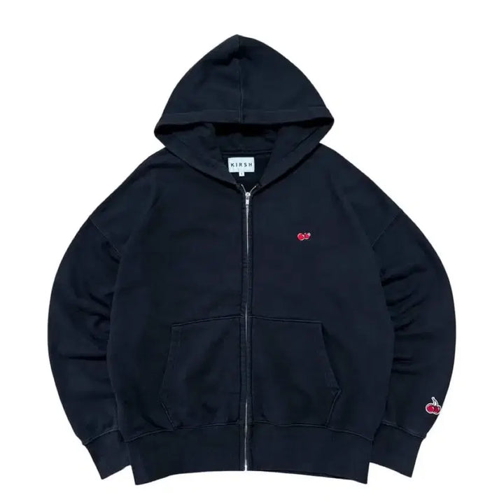 [BUNJANG] Kirsh Small Cherry Hoodie Zip-Up / 키르시 스몰체리 후드집업