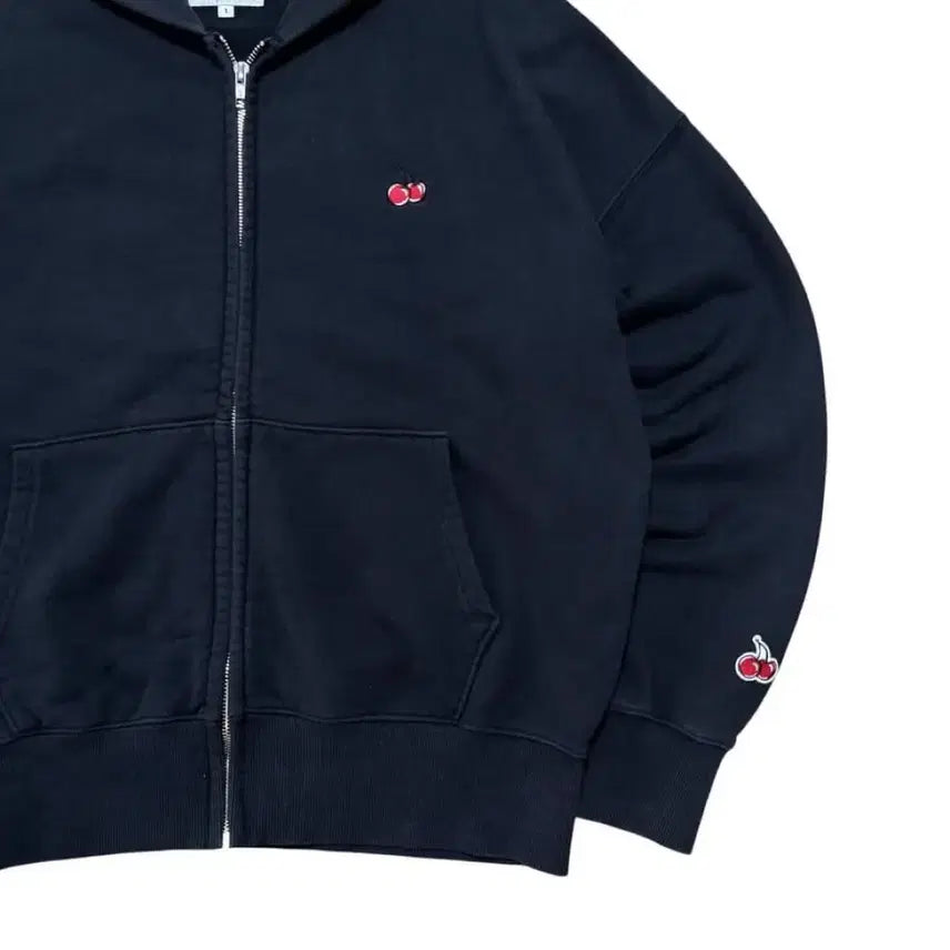 [BUNJANG] Kirsh Small Cherry Hoodie Zip-Up / 키르시 스몰체리 후드집업