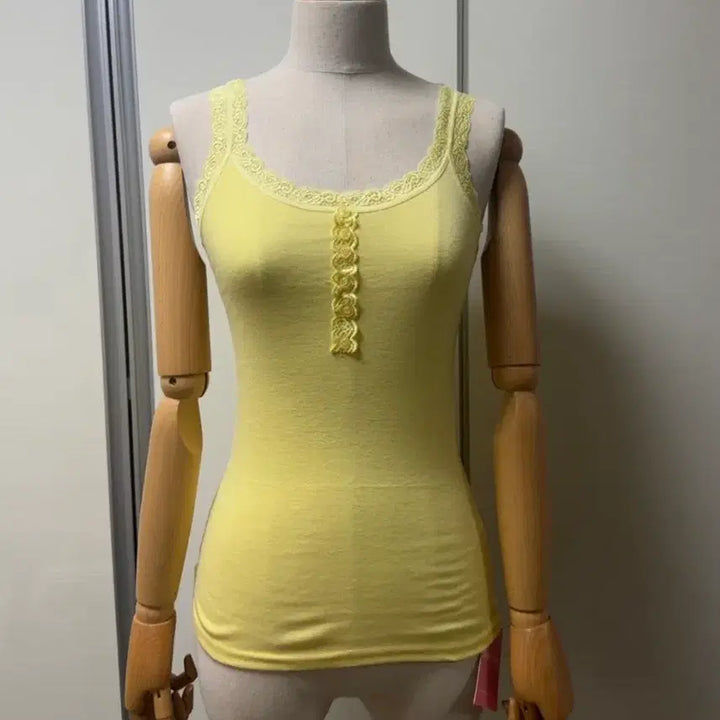 [BUNJANG] Lace Button Camisole Top / 레이스 단추나시 미사용
