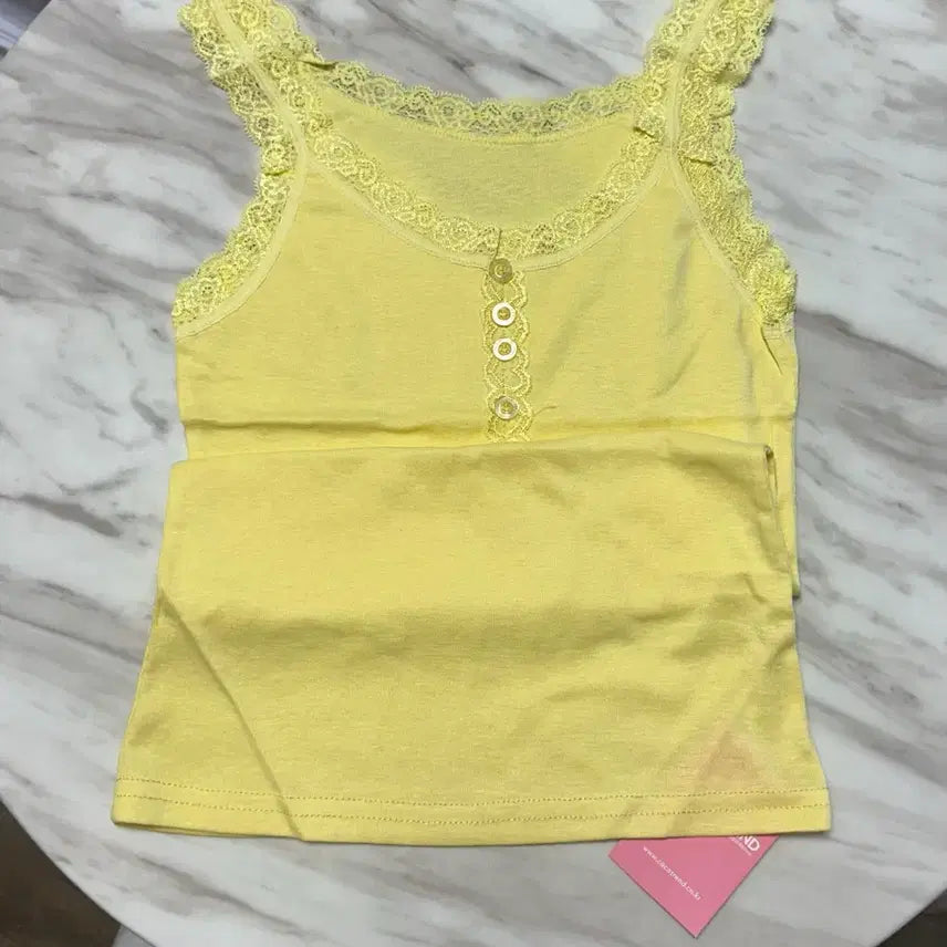 [BUNJANG] Lace Button Camisole Top / 레이스 단추나시 미사용