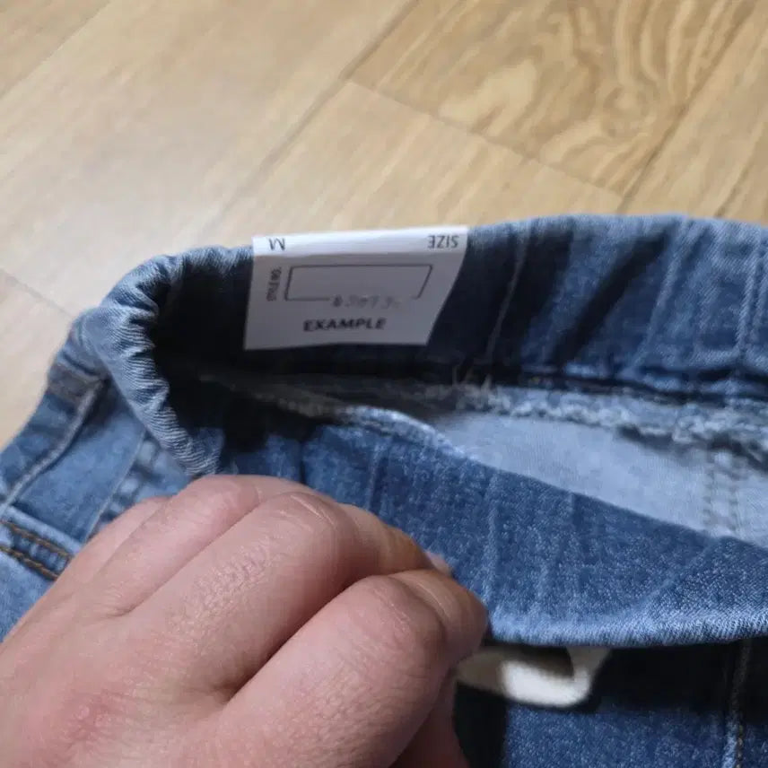 [BUNJANG] Denim Shorts M / 데미지 워싱 데님 반바지 밴딩 반바지 m