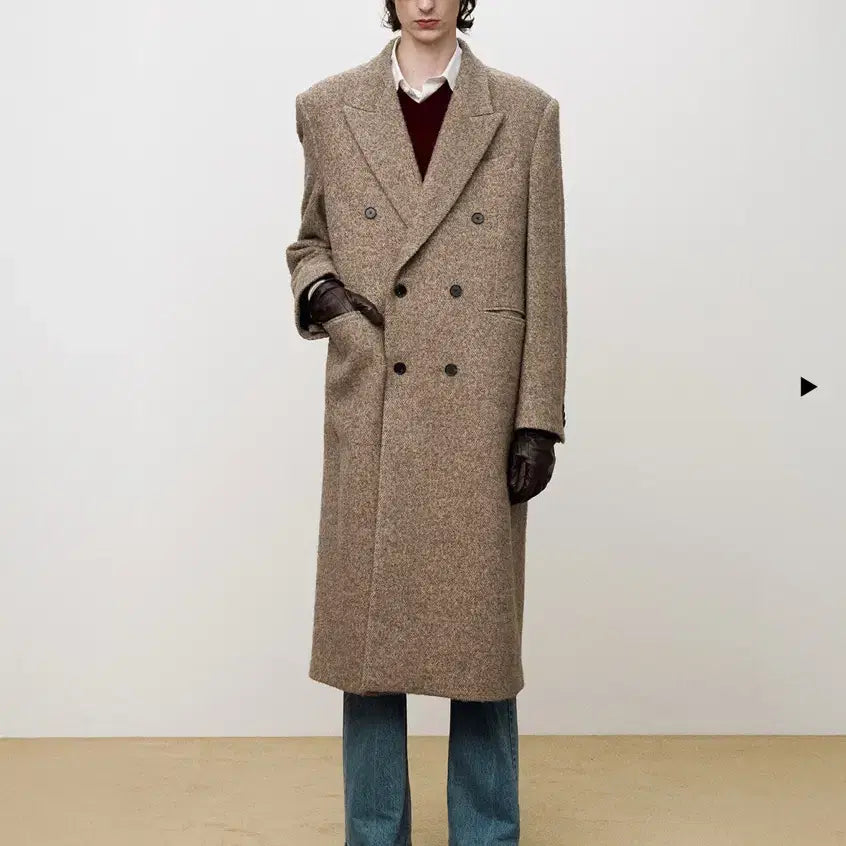 [BUNJANG] Tony Wack 25FW Alpaca Double Coat Beige / (M, 새제품 판매) 25fw 토니웩 알파카 더블 코트 베이지